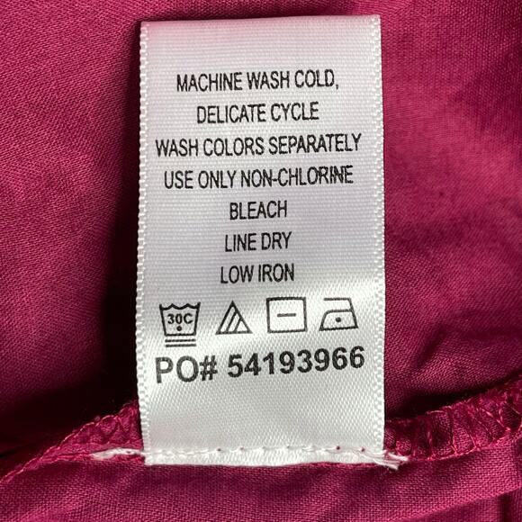 June + Vie Women's Plus Eyelet Sleeve Embroidered Peasant Dress 14/16 Rumba Red - Picture 10 of 12